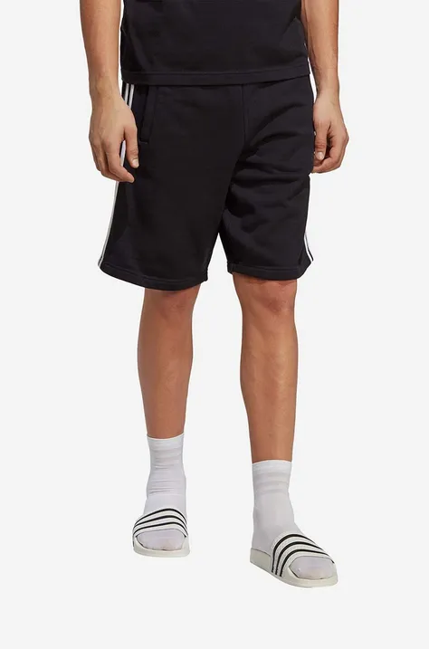 Хлопковые шорты adidas Originals Adicolor Classics 3-Stripes Sweat цвет чёрный IA6351-black