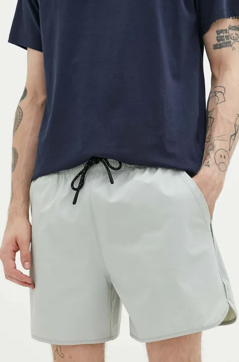 Kratke hlače Abercrombie & Fitch moški, siva barva