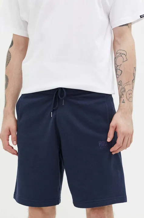 Kratke hlače Hollister Co. za muškarce, boja: tamno plava
