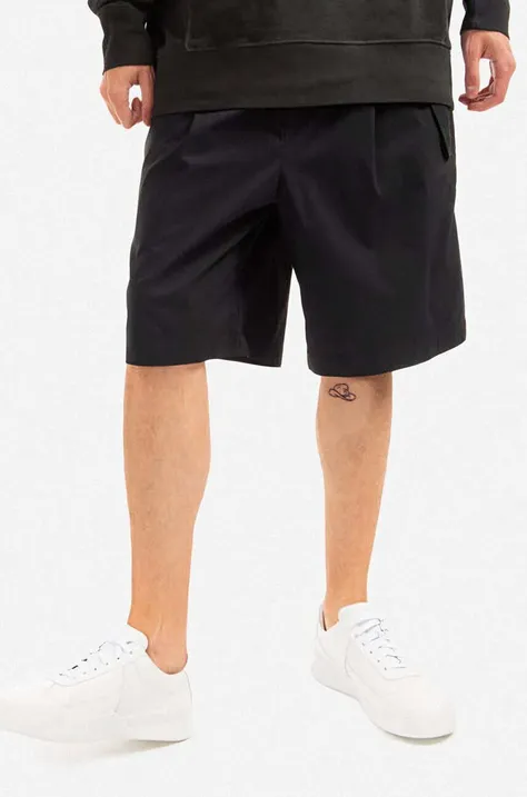 Neil Barett pantaloni scurți bărbați, culoarea negru BPA033.S007.01-black