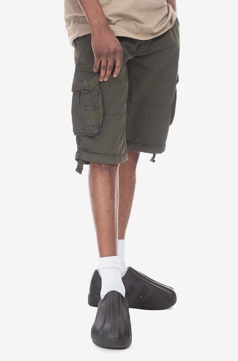 Alpha Industries cotton shorts Jet brown color