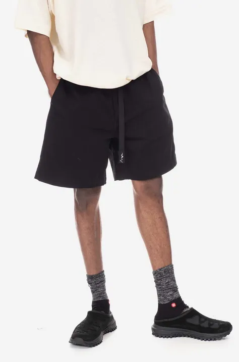 Manastash shorts Flex Climber Wide men's black color