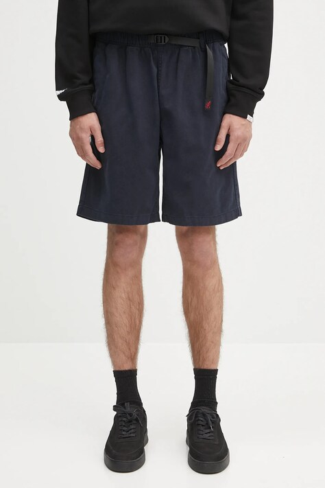 Gramicci cotton shorts G-Short navy blue color
