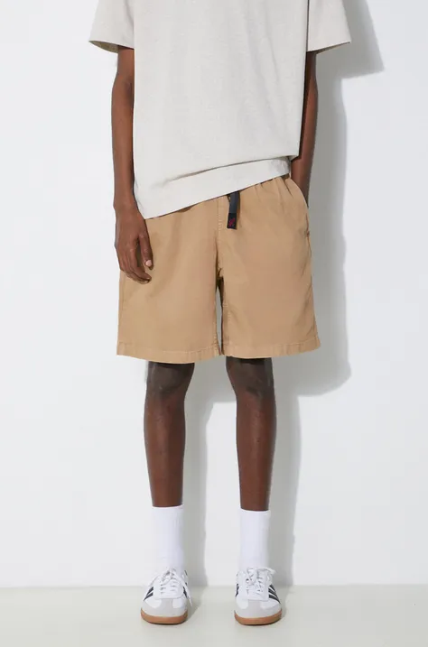 Gramicci cotton shorts G-Short beige color