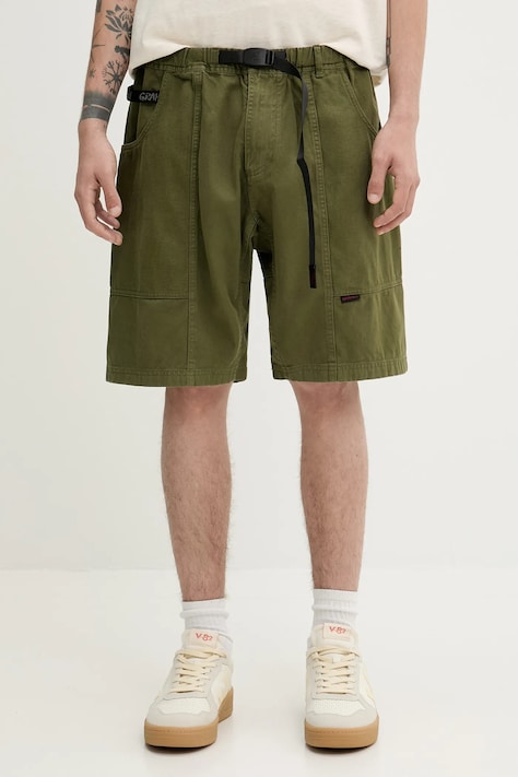 Gramicci cotton shorts Gadget Short green color