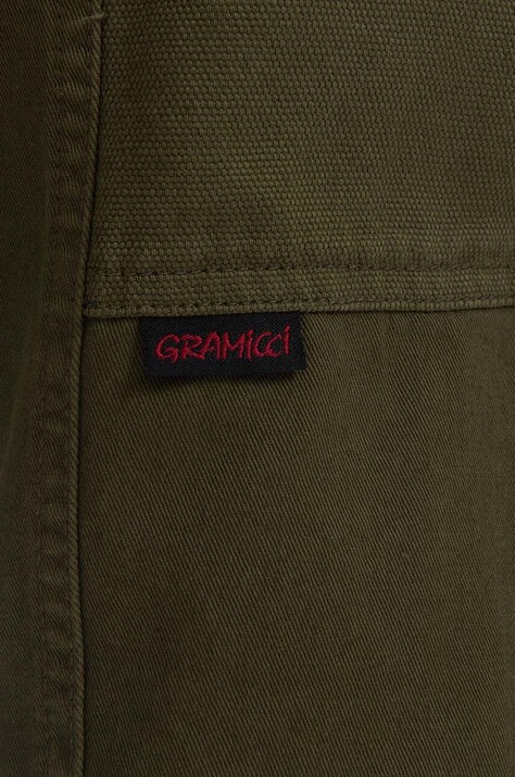 Бавовняні шорти Gramicci Gadget Short — SS23-SZM13H, зелений — фото 7
