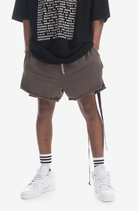 Rick Owens shorts Knit men's brown color