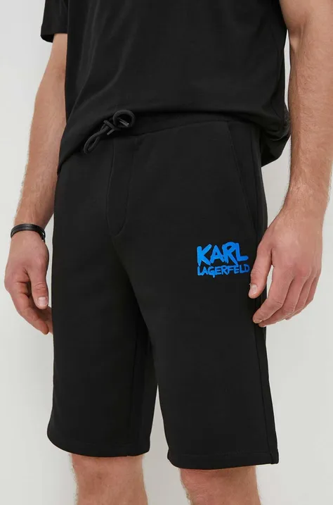 Karl Lagerfeld szorty męskie kolor czarny