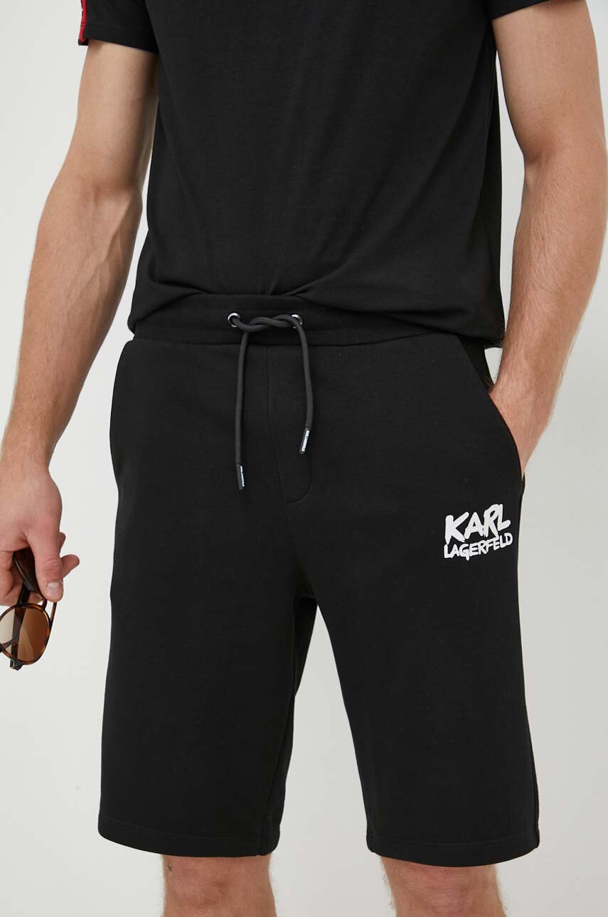 Шорти Karl Lagerfeld чоловічі колір чорний