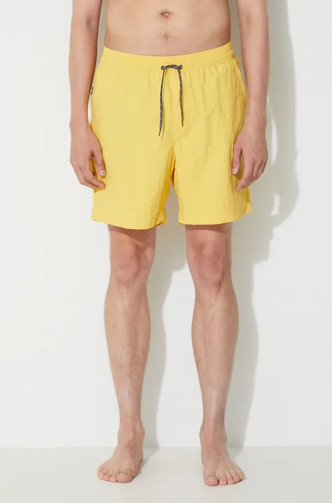 Plavkové šortky Columbia Summerdry žltá farba, 1930461