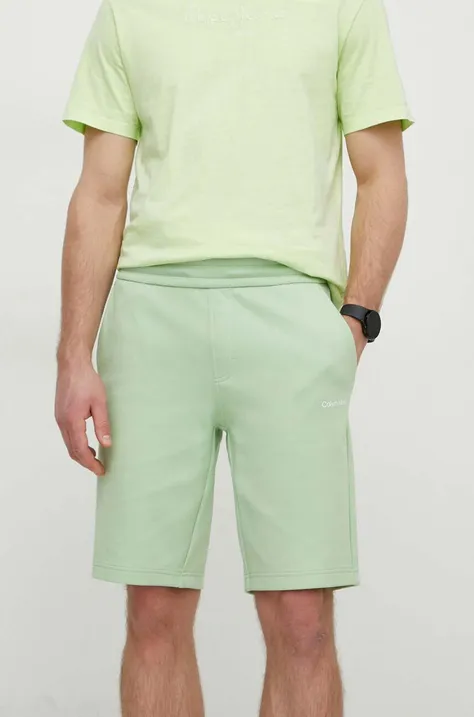 Calvin Klein pantaloni scurți bărbați, culoarea verde K10K111208