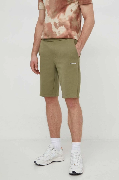 Calvin Klein pantaloni scurți bărbați, culoarea verde K10K111208