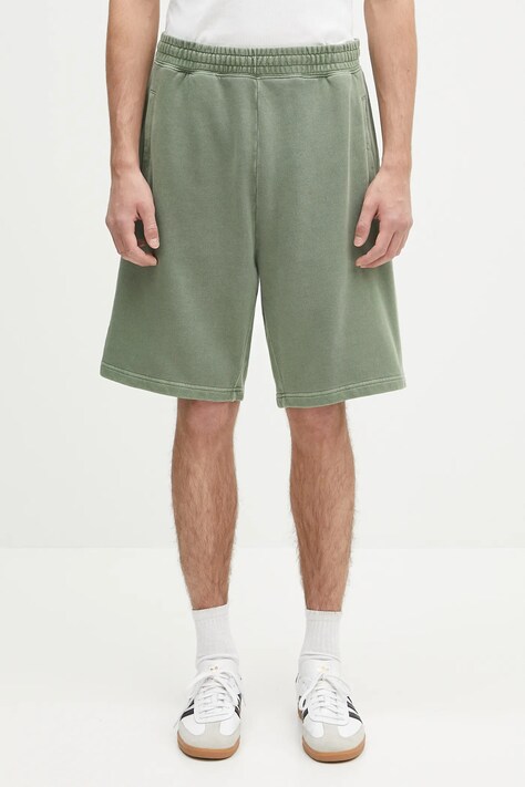 Pamučne kratke hlače Carhartt WIP Nelson Sweat Short boja: zelena, I030130.1YFGD