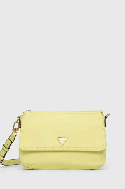 τσάντα Guess χρώμα: κίτρινο
