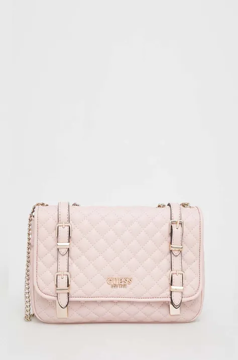 τσάντα Guess χρώμα: ροζ