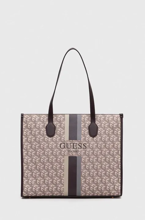 Сумочка Guess колір бежевий