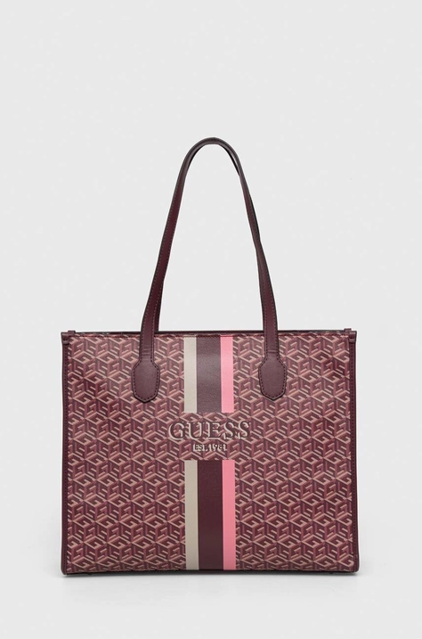 Torba Guess boja: bordo