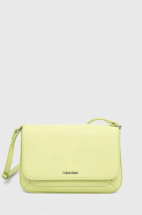 Τσάντα Calvin Klein χρώμα: πράσινο