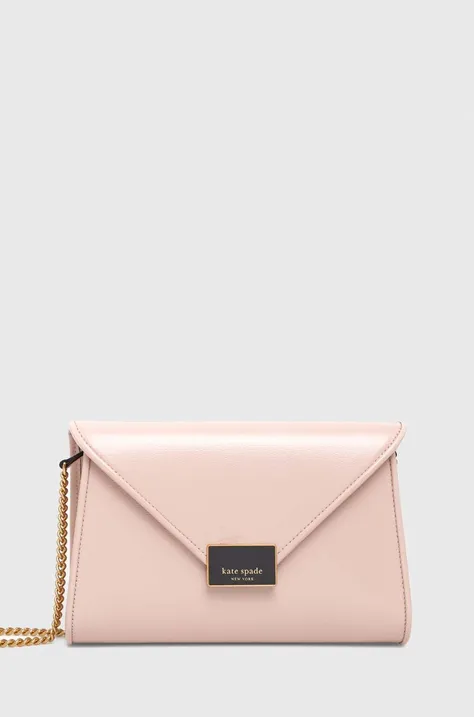 Kate Spade torebka skórzana kolor różowy