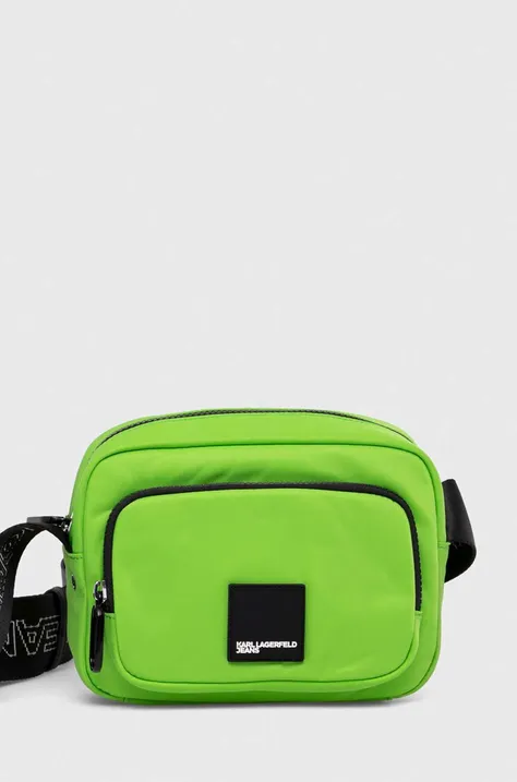 Malá taška Karl Lagerfeld Jeans zelená farba