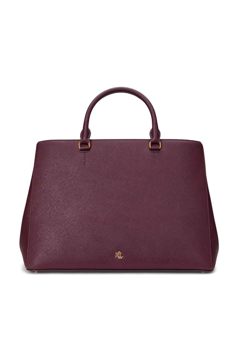 Lauren Ralph Lauren borsa a mano in pelle colore rosso