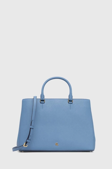 Lauren Ralph Lauren borsa a mano in pelle colore blu