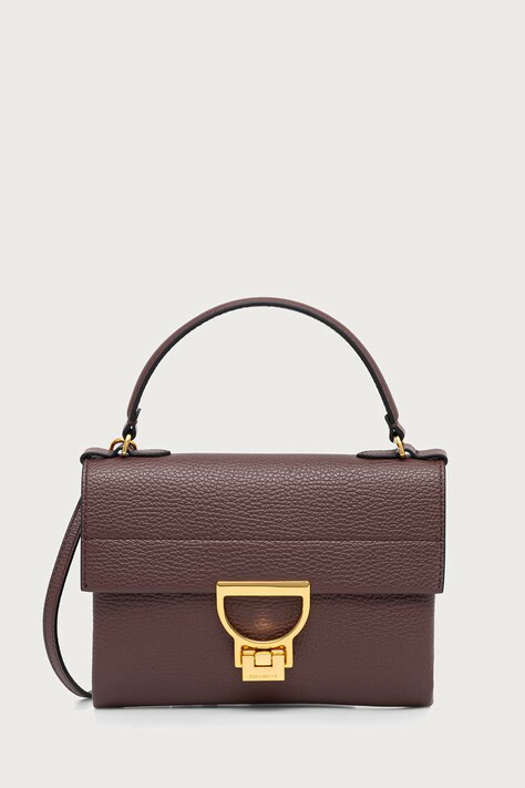 Coccinelle Torebka crossbody damska skórzana bordowa E1 MD5 19 03 01