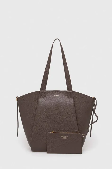 Шкіряна сумочка Coccinelle Boheme колір чорний