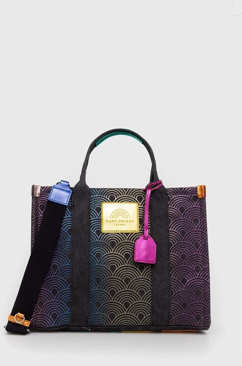 Kabelka Kurt Geiger London černá barva