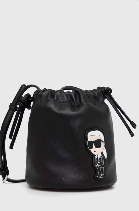 Usnjena torbica Karl Lagerfeld