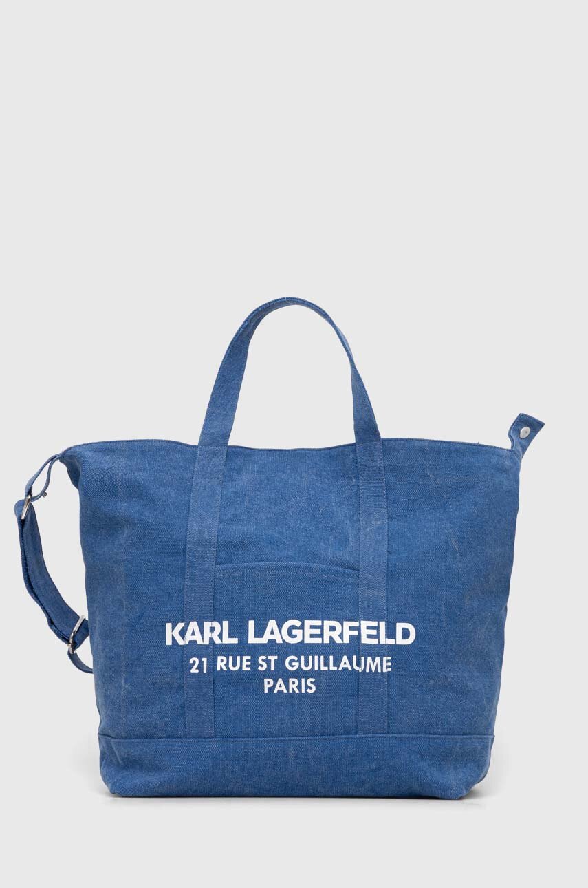 Karl Lagerfeld torebka kolor niebieski
