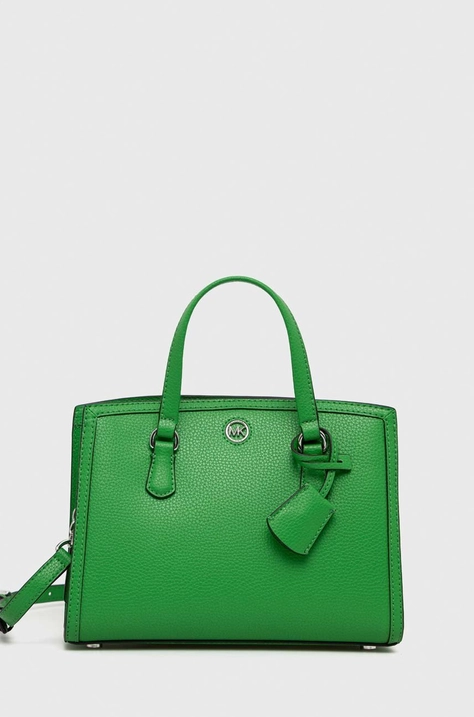 MICHAEL Michael Kors poseta de piele culoarea verde