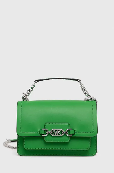 Шкіряна сумочка MICHAEL Michael Kors колір зелений