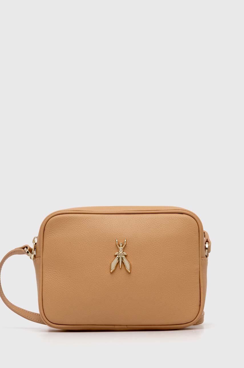 Шкіряна сумочка Patrizia Pepe колір бежевий | ANSWEAR.ua
