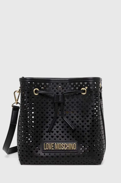 Kabelka Love Moschino černá barva