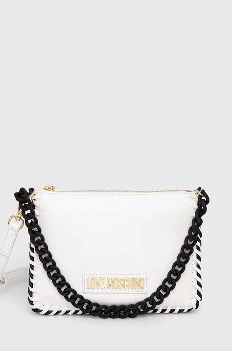 Τσάντα Love Moschino χρώμα: άσπρο