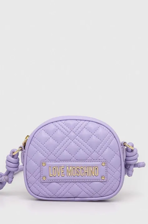 Τσάντα Love Moschino χρώμα: μοβ