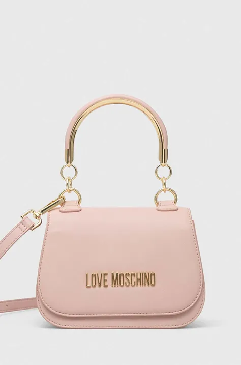 Τσάντα Love Moschino χρώμα: μπεζ