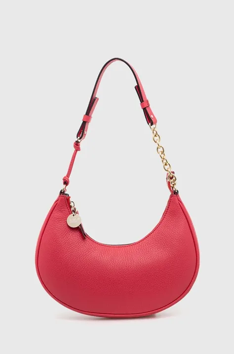 Кожаная сумочка Red Valentino цвет красный