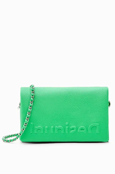 Τσάντα Desigual χρώμα: πράσινο