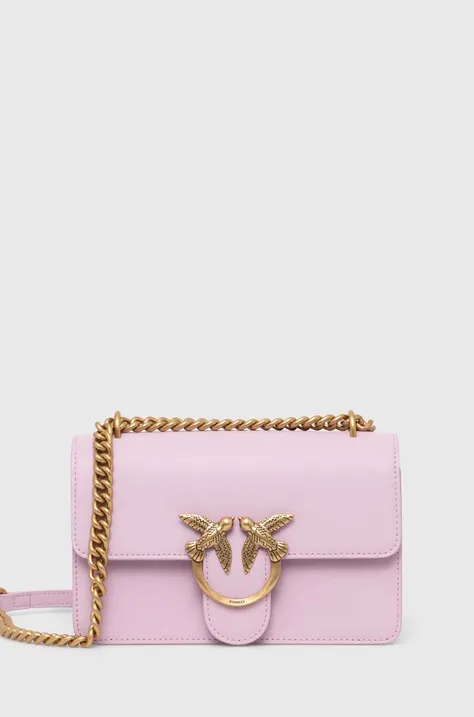 Usnjena torbica Pinko rjava barva