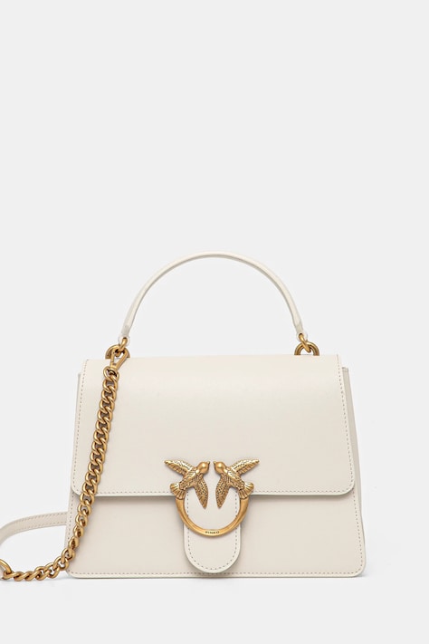 Pinko poseta de piele culoarea alb