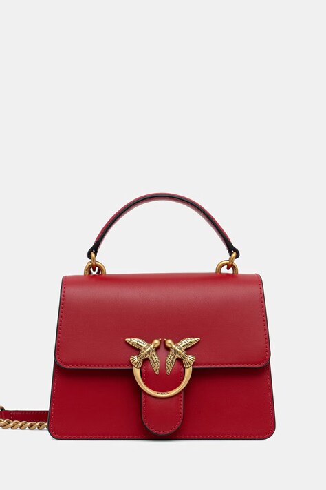 Pinko torebka crossbody damska skórzana czerwona 100071 A0F1