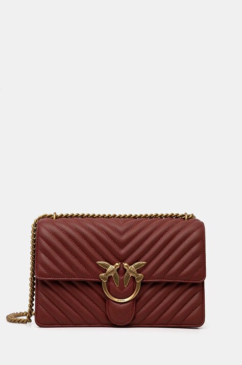 Кожена чанта Pinko в оранжево 100941 A0GK