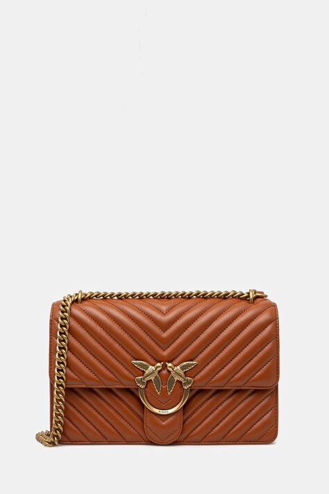 Pinko poseta de piele culoarea maro, 100941 A0GK