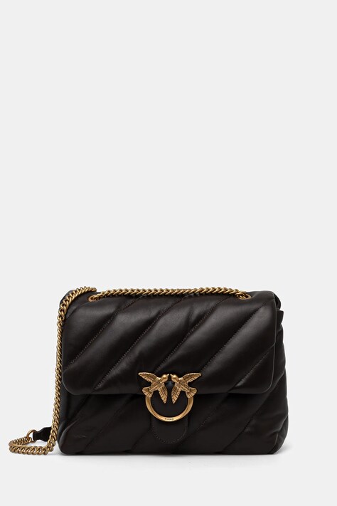 Pinko poseta de piele culoarea bej, 100037 A0F2