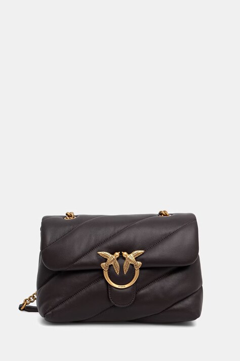 Pinko torebka crossbody damska skórzana bordowa 100038 A0F2