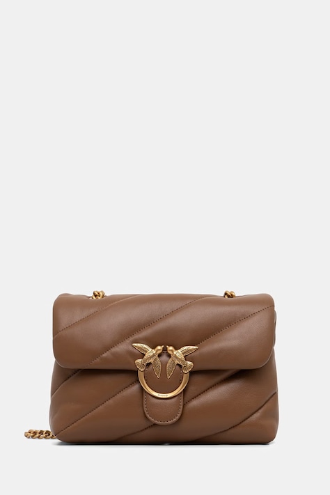 Pinko crossbody kabelka dámská kožená burgundská 100038 A0F2