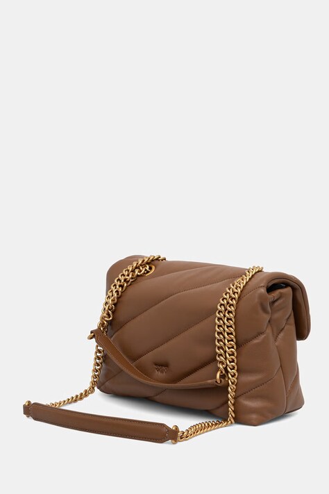 Pinko torebka crossbody damska skórzana bordowa 100038 A0F2
