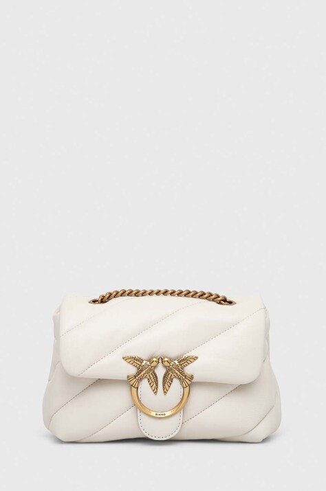 Pinko poseta de piele culoarea bej